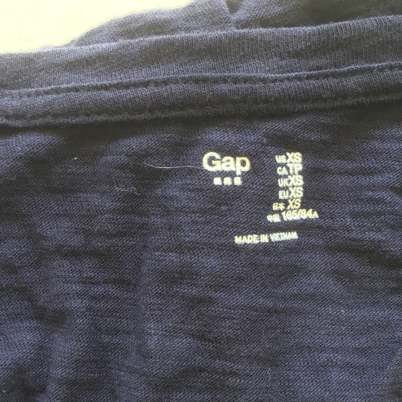 GAP FACTORY NAVY BLUE FOREVER SOFT SCOOP NECK AHORT SLEEVE TEE SHIRT NAVY XS NWT - Picture 5 of 12